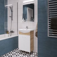 Комплект Grossman "ЭКО-60" 3 в 1 2-х дверн. комбинированный, 2 места 106052-2 — фото 2, Комплекты мебели для ванной