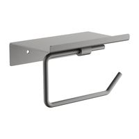 Держатель для туалетной бумаги с полкой BELZ , оружейная сталь арт-B9001-3 — фото 1, Держатели туалетной бумаги