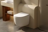 Товар: Унитаз ABBER Bequem AC1100TMW подвесной белый матовый, безободковый, смыв торнадо - фото 16 Унитаз ABBER Bequem AC1100TMW подвесной белый матовый, безободковый, смыв торнадо — фото 16, Подвесные унитазы