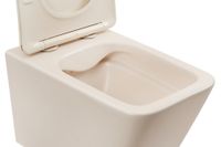 Унитаз ABBER Rechteck подвесной светло-бежевый матовый, безободковый арт-AC1201MBE — фото 8, Подвесные унитазы