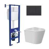 Товар: Комплект BERGES: инсталляция АТОМ 410 кнопка Atom черная Soft Touch, унитаз VITA Rimless 49 см, сиденье дюропласт микролифт, быстросъём арт-043385 - фото 8 Комплект BERGES: инсталляция АТОМ 410 кнопка Atom черная Soft Touch, унитаз VITA Rimless 49 см, сиденье дюропласт микролифт, быстросъём арт-043385 — фото 8, Комплекты унитаз + инсталляция