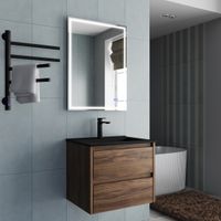 База под раковину Gio 600 подвесная, 2 выкатных ящика soft-close, C.Oak арт-VMC-2G600CO — фото 1, Тумбы под раковину