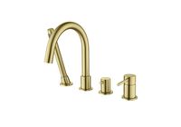 Товар: AQ1348BG ЕВРОПА смеситель на борт ванны на 4 отв., шлиф. золото - фото 2 AQ1348BG ЕВРОПА смеситель на борт ванны на 4 отв., шлиф. золото — фото 2, Смесители на борт ванны