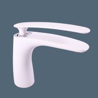 Смеситель Tigris для раковины, высота 165 мм БЕЛЫЙ/ХРОМ, арт-TG126.5BC — фото 1, Смесители для раковины