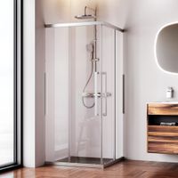 Товар: W84G-403-9090-MT Душевое ограждение Func Square Slide 90х90, мат хром, прозрачное - фото 7 W84G-403-9090-MT Душевое ограждение Func Square Slide 90х90, мат хром, прозрачное — фото 7, Душевые кабины и ограждения