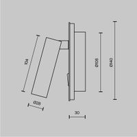 Настенный светильник (бра) Technical C176-WL-01-6W-W — фото 6, Бра