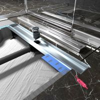 К-т водоотводящий желоб DP20-600 из нержавеющей стали + Декор. решетка SG20-600 арт-DP20600-SG20600 — фото 3, Душевые лотки