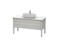 Тумба для консоли, Duravit, Luv, шгв 1338*570*743, цвет-скандинавский белый шелковисто-матовый арт-LU956603939 — фото 1, Тумбы под раковину