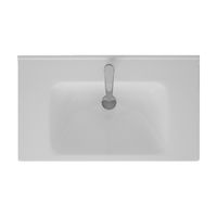 Товар: Раковина керамическая "Гармония-80" арт-640207 - фото 2 Раковина керамическая "Гармония-80" арт-640207 — фото 2, Раковины встраиваемые сверху