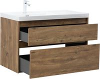 Тумба с раковиной Aquanet Nova Lite 2.0 100 L 2 ящ. цв. дуб рустикальный 00365908 — фото 7, Тумбы с раковиной