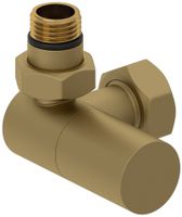 Вентиль Вентиль Сунержа 3D левый цилиндр (G 1/2" НР х G 3/4" НГ) Матовое золото арт-032-1402-1234 — фото 3, Комплектующие для полотенцесушителей