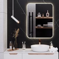 Зеркало с LED-подсветкой MILAN (60*80) /AQUA DE MARCO MIL60/80 — фото 1, Зеркала в ванную комнату