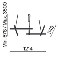 Подвесной светильник Maytoni MOD278PL-L50G3K — фото 3, Подвесные светильники