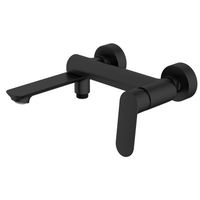 Cмеситель для ванны Azario Alanti с ручным душем, керамический картридж, шланг 150 см, черный матовый арт-AZ-K3032B — фото 1, Смеситель для ванны