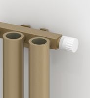 Отопительный радиатор Сунержа Кумир-0 EU50 правый 500х470 7 секций Матовая шампань арт-022-0351-5007 — фото 1, Радиаторы отопления