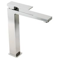 KVANT См-ль д/раковины моноком. высокий, донный клапан "click-clack", плоский излив, хром 32444 — фото 4, Смесители для раковины