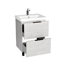 Тумба под раковину VIANT БЕРЛИН 60 напольная цемент арт-VBER60MDC-T2Y — фото 1, Тумбы под раковину