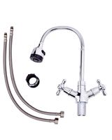 Товар: OneLife смеситель для кухни двухвентильный полимерный с гибким изливом, хром арт-P03-004cr - фото 7 OneLife смеситель для кухни двухвентильный полимерный с гибким изливом, хром арт-P03-004cr — фото 7, Смесители для кухни