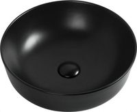Раковина накладная Aquanet 41,5 черный арт-MOON-1-MB — фото 8, Раковины накладные