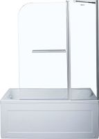 Шторка на ванну Aquanet , прозрачное стекло арт-SG-1200 — фото 2, Шторки для ванной распашные