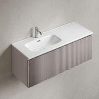 Тумба подвесная SANCOS Snob R 1.0 1195х445х406, c одним ящиком оснащенным доводчиками, Doha Soft , арт. арт-SNR1.0120LSM — фото 3, Тумбы под раковину