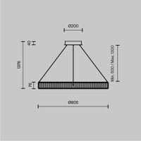 Подвесной светильник Maytoni P097PL-L45BS3K — фото 10, Подвесные светильники