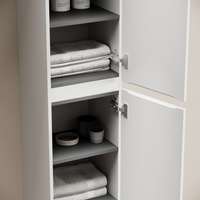 Шкаф-пенал подвесной SANCOS Code, 350х350х1650 мм, цвет белый, арт. арт-PCD35W — фото 4, Пеналы для ванной комнаты