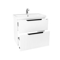 Тумба под раковину VIANT СИЦИЛИЯ 80 напольная белый (VSIC80MDBEL-T2Y) — фото 1, Тумбы под раковину