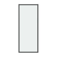 Боковая стенка Grossman Style 200.K33.05.100.21.00 (100х195) черный матовый,стекло прозрачное, 1 место — фото 1, Боковые стенки
