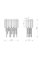 Настенный светильник (бра) Maytoni MOD097WL-02CH — фото 4, Бра