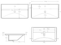 Тумба с раковиной Aquanet Ирис new 100 подвесная 2 ящ. цв. белый глянец 00342095 — фото 15, Тумбы с раковиной