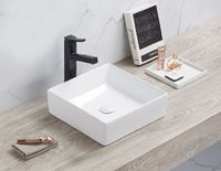 Раковина Azario накладная 350x350x110 белая (AZ-2179-S) арт-AZ-2179-S SP — фото 1, Раковины накладные