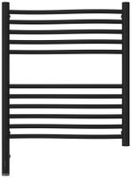 Полотенцесушитель электрический Сунержа Флюид 3.0 600х500 МЭМ левый Матовый чёрный арт-31-5820-6050 — фото 1, Электрические полотенцесушители