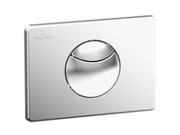 Клавиша смыва, Villeroy&Boch, ViConnect, ширина, мм-205, глубина, мм-22, высота, мм-142, материал-пластик, цвет-хром арт-92248561 — фото 1, Кнопки смыва