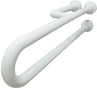 Товар: Поручень полукруглый неподвижный с тремя точками опоры 800 мм алюминий покрытый нейлоном, шт 15047.80.NBA - фото 1 Поручень полукруглый неподвижный с тремя точками опоры 800 мм алюминий покрытый нейлоном, шт 15047.80.NBA — фото 1, Поручни для ванной