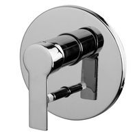 Смеситель для душа, Fima Carlo Frattini, Mast, тип открывания воды-однорычажный, монтаж-настенный встраиваемый, с переключателем на 2 источника, внутренняя часть-необходимо заказать, с переключателем, цвет-хром арт-F3139X2CR — фото 1, Смеситель для душа