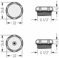 Товар: Спускной клапан/заглушка Спускной клапан с заглушкой Сунержа d 25 мм (G 1/2" НР) Золотой шёлк 32-1201-0000 - фото 1 Спускной клапан/заглушка Спускной клапан с заглушкой Сунержа d 25 мм (G 1/2" НР) Золотой шёлк 32-1201-0000 — фото 1, Комплектующие для полотенцесушителей