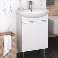 Тумба напольная с умывальником ELEGANSE 60 /хром/ AQUA DE MARCO 5060CELE — фото 1, Тумбы с раковиной