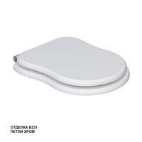 сиденье для унитаза 3813 с механизмом плавного закрывания, хром KFe-BC-B231 — фото 1, Сиденья для унитаза