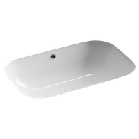 Раковина встраиваемая снизу Ceramicanova Era, c отверстием слива - перелива, 610x405x190мм, белый, арт.CN15007 — фото 1, Раковины встраиваемые снизу