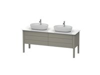 Тумба для консоли, Duravit, Luv, шгв 1733*570*743, цвет-каменно-серый шелковисто-матовый арт-LU9567B9292 — фото 1, Тумбы под раковину