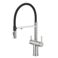 Смеситель для кухни с подключением фильтра для воды Rose , сатин арт-R358L — фото 1, Смесители для кухни