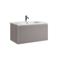 Тумба подвесная SANCOS Snob R 1.0 790х445х406, c одним ящиком оснащенным доводчиками, Doha Soft , арт. арт-SNR1.080SM — фото 7, Тумбы под раковину