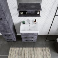 Тумба под раковину напольная Бриклаер ЧИЛИ цемент, 55 см арт-4627125415203 — фото 6, Тумбы с раковиной