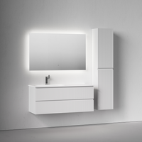 Тумба подвесная SANCOS Snob R левая 1195х445х500, c двумя ящиками оснащенными доводчиками, Bianco, арт.SNR120LW — фото 3, Тумбы под раковину