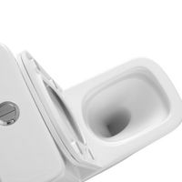 Унитаз ABBER Rechteck AC1210T компакт белый, безободковый, смыв торнадо — фото 17, Напольные унитазы