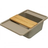 Мойка для кухни Беллис 78 780x510x250 мм, прямоуг., серый шелк арт-1A725032BS250 — фото 6, Кухонные мойки