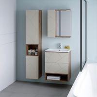 Товар: Ниша для тумбы Бриклаер КРИСТАЛЛ 60 см, дуб крафт табачный 4627125416859 - фото 4 Ниша для тумбы Бриклаер КРИСТАЛЛ 60 см, дуб крафт табачный 4627125416859 — фото 4, Тумбы с раковиной