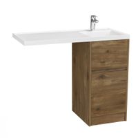 Фасады для тумбы ЛОНДРИ 40, компл. 2шт., дуб рустикальный 1A274901LHDR0 — фото 1, Тумбы под раковину