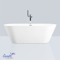 Ванна RESIA160 акриловая отдельностоящая Ceruttispa (1600x750x560) CT10866 — фото 3, Акриловые ванны